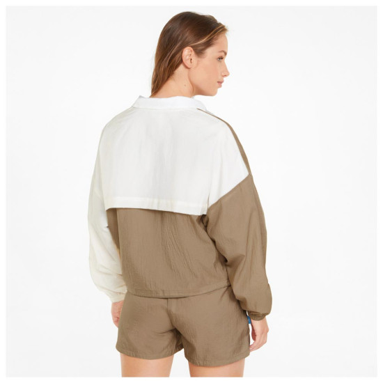 Puma Γυναικείο μπουφάν Infuse Woven Jacket Tiger Puma Γυναικείο μπουφάν Infuse Woven Jacket Tiger